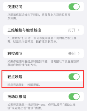 黄浦苹果授权维修站分享iPhone轻点无法唤醒怎么办