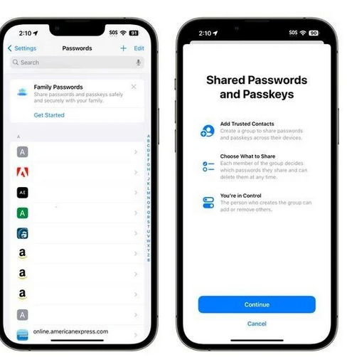 黄浦苹果维修网点分享iOS17如何通过iCloud钥匙串向好友分享密码 
