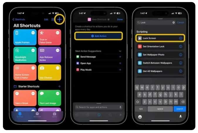 黄浦苹果手机维修分享:如何在 iOS 16.4 中设置 iPhone 锁屏快捷方式？ 