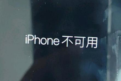黄浦苹果服务网点分享锁屏界面显示“iPhone 不可用”如何解决 