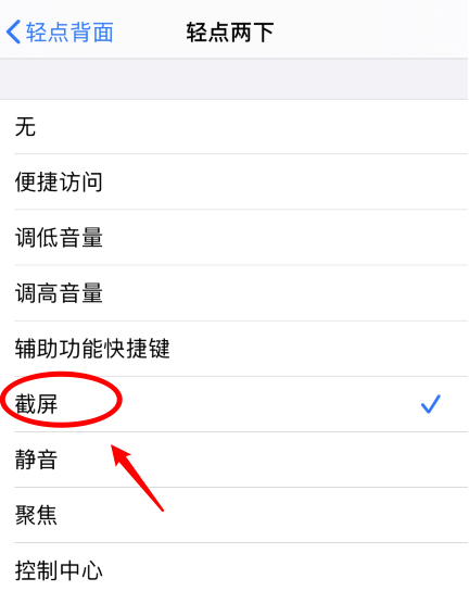 黄浦苹果手机维修分享iPhone12如何启用双击截屏 
